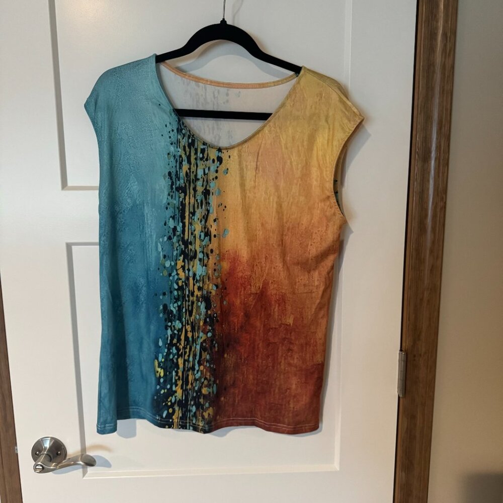 Gradient Color Blend Tank Top Size Large - Picture 2 of 5
